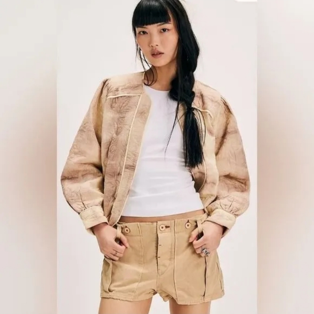 Free People Ilani Tie Dye Bomber Jacket